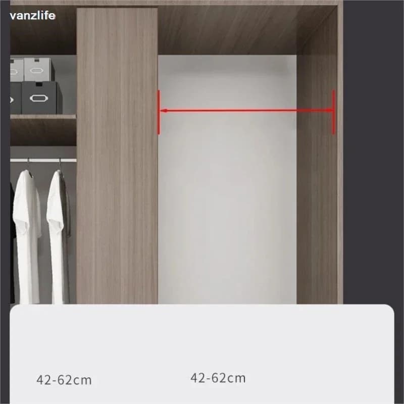 Vanzlife – tringle à vêtements extensible en acier inoxydable, utile, réglable, pour placard, rideau