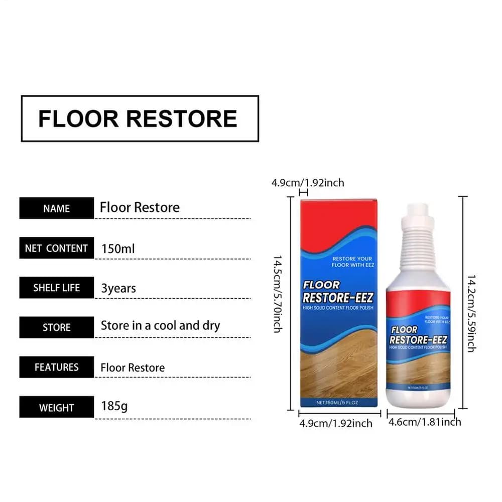 Solution de restauration des sols 150 ml, agent de renouvellement des revêtements de sol, solution d