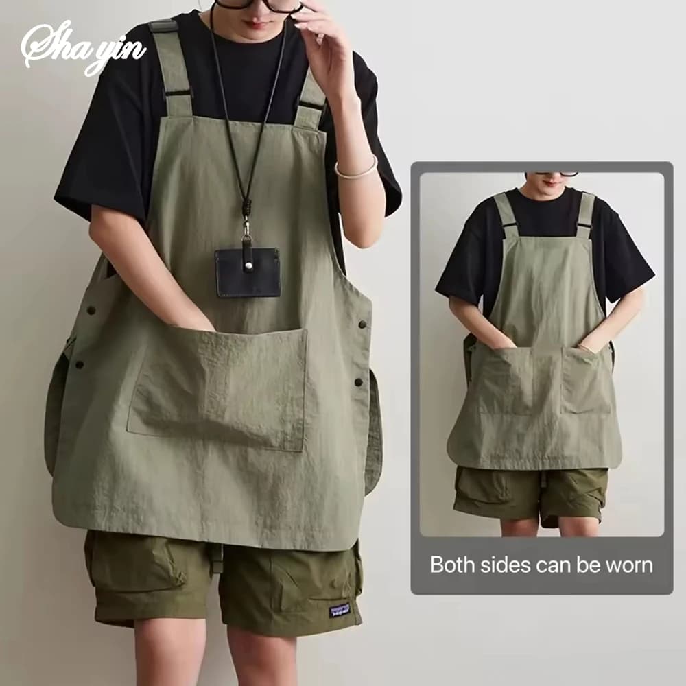 Tablier imperméable pour barbier en plein air, café, vêtements de travail pour restauration, vêtemen