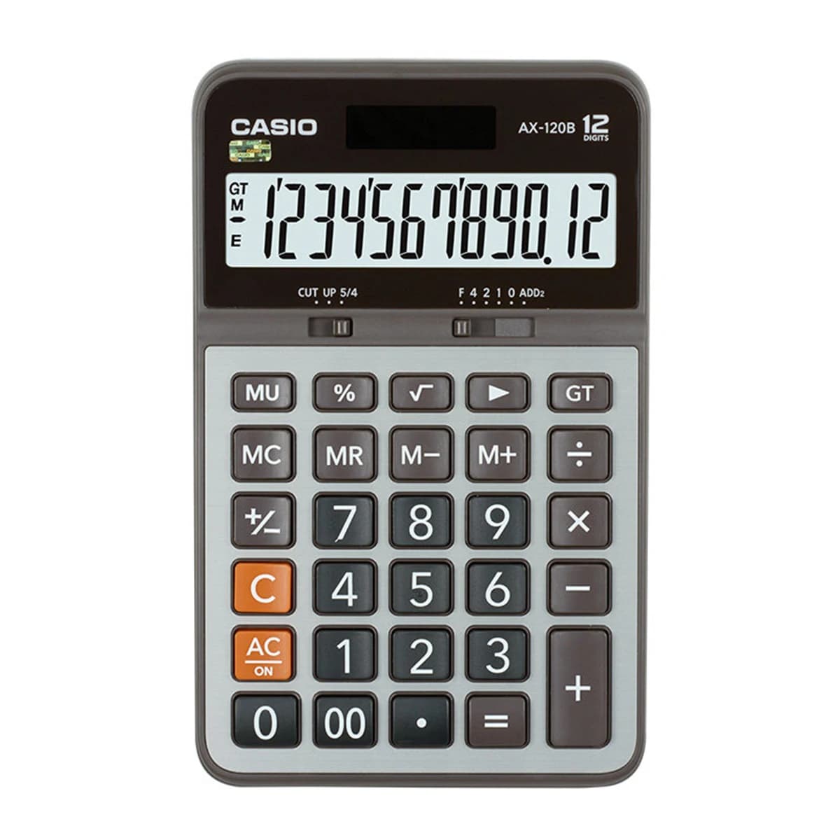 Calculatrice financière de comptabilité de bureau Casio AX-120B pour usage commercial, e-commerce et
