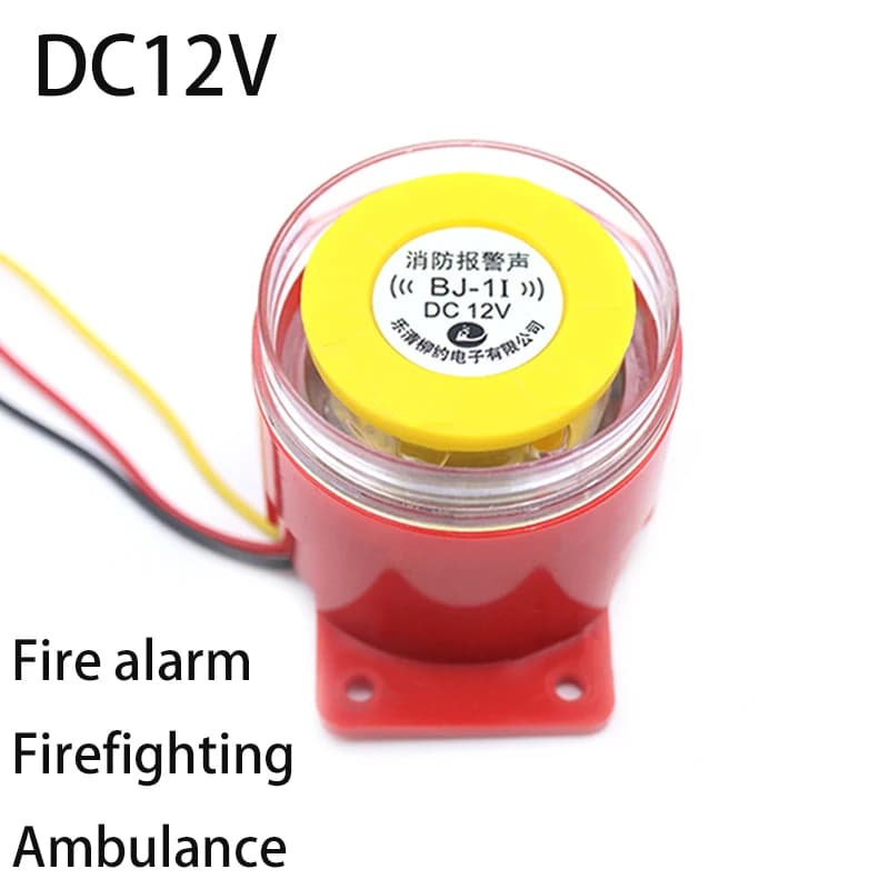 Sirène d'alarme industrielle à fort niveau de bruit BJ-1I 12V/24V/220V Buzzeur intégré pour système 