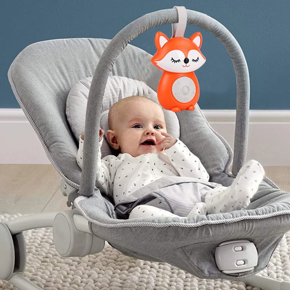 Machine à bruit blanc Portable, sucette pour bébé avec 5 musique légère pour les tout-petits, arrêt 