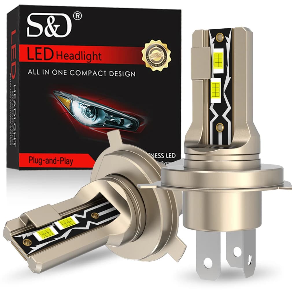 30000LM H4 phare Led Canbus Led H4 phare automatique Turbo LED H4 9003 ampoule de phare à faisceau h