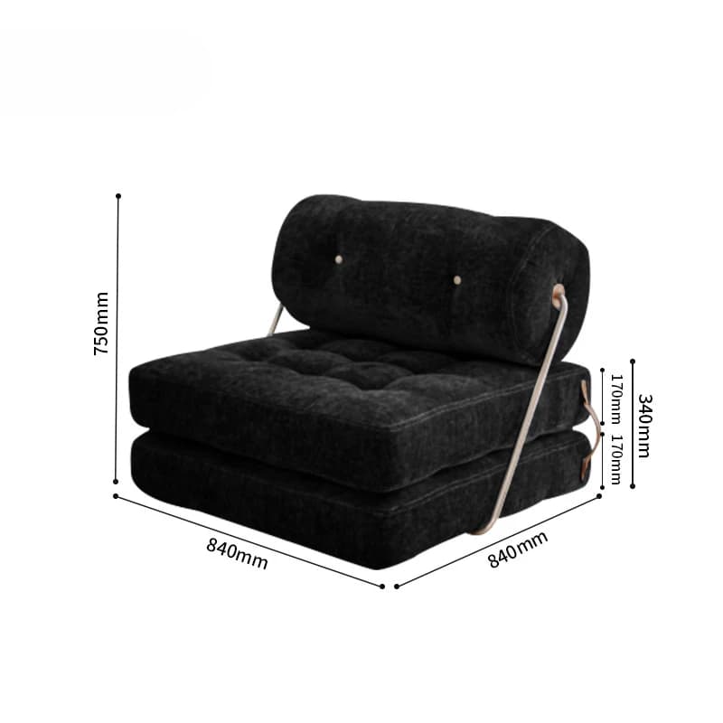 Canapés de salon pliants en forme de bloc de Tofu, chaise longue simple Sherpa, canapé-lit de luxe c