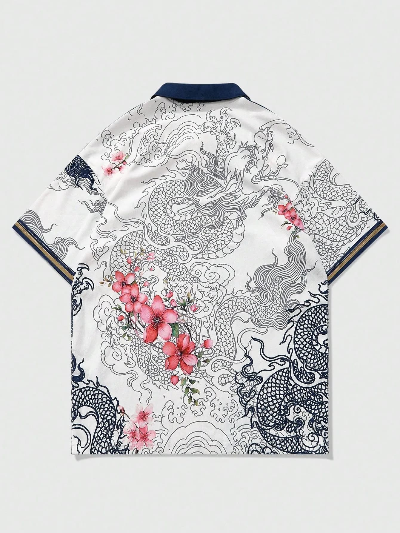 La nouvelle chemise POLO à manches courtes pour hommes d'été 2025 présente une impression de motifs 