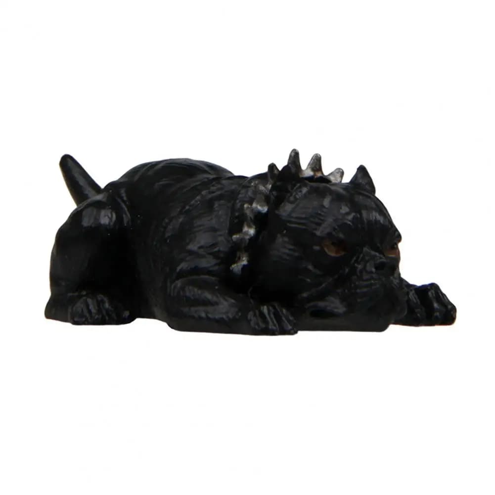 Figurine de chien Bully, ornement de tableau de bord en résine, figurine de Pitbull avec collier, st