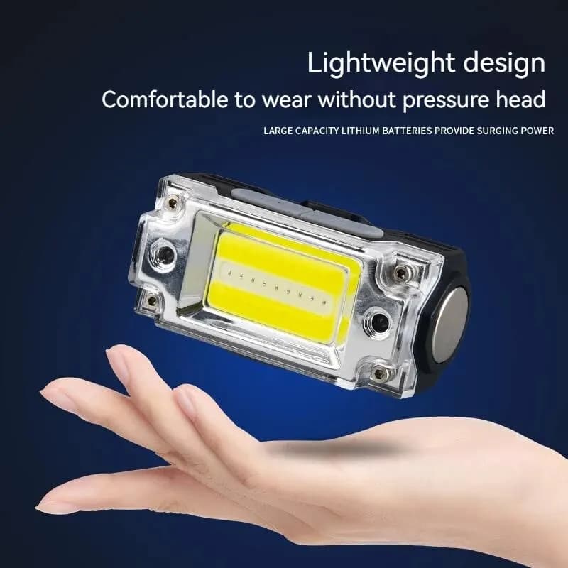 Mini lampe de sauna COB pour touristes, lampe de poche à capteur, 5 modes d'éclairage, camping en pl