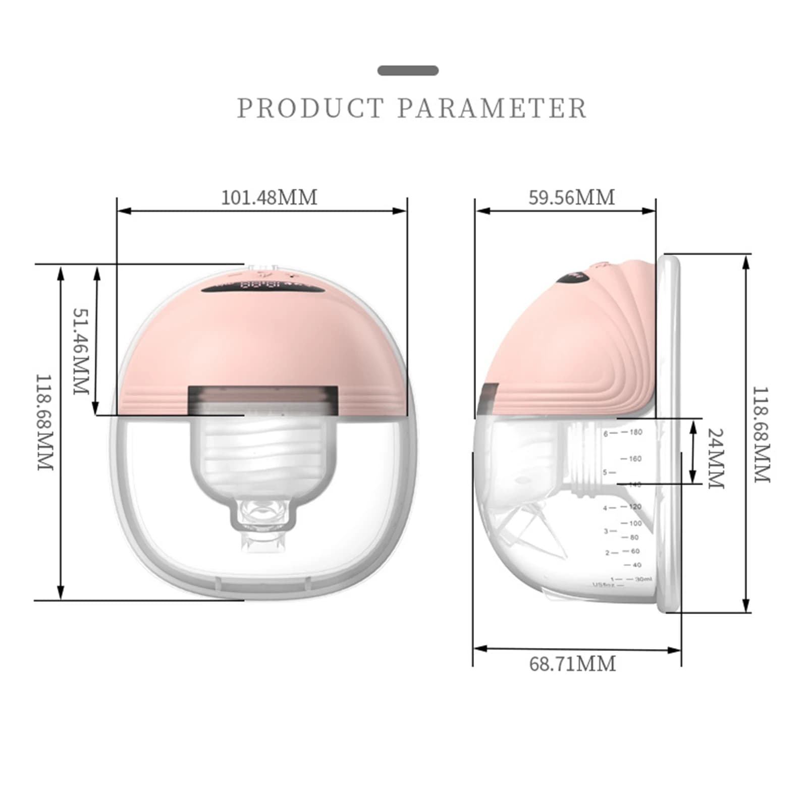 Tire-lait Portable mains libres, électrique, Portable, silencieux, sans BPA, collecteur de lait d'al
