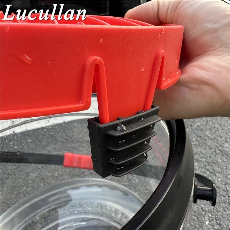 Lucullan – insert de seau de lavage de voiture avec languettes en caoutchouc flexibles, système de v
