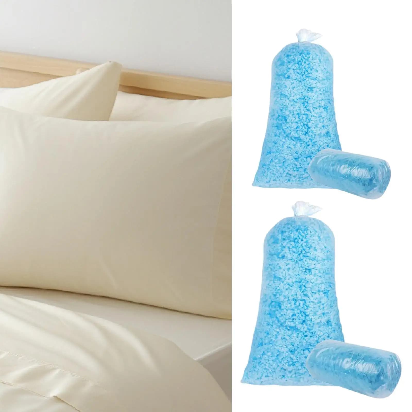 Recharge de mousse à mémoire de forme râpée, fournitures de remplacement pour literie, remplissage d