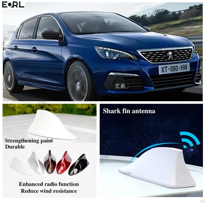 Pour Peugeot 308 206 208Vezel antenne aileron de requin Signal FM Super antennes amplificateur ampli