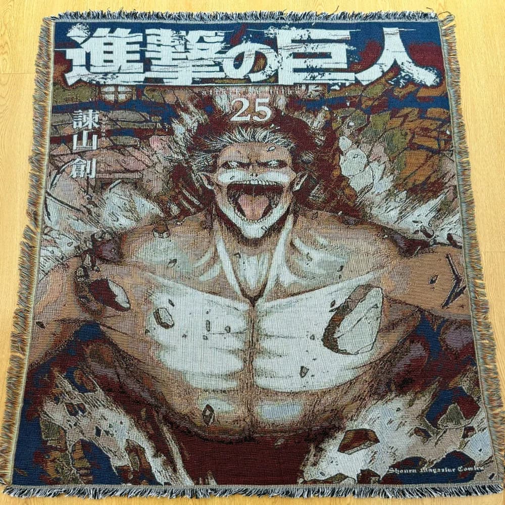 2025 attaque sur Titan Eren Anime dessin animé couvertures douces jeter couverture nouvel an cadeau 