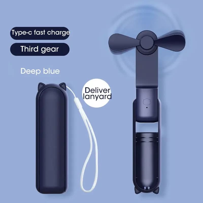 2000mAh Mini ventilateur Portable USB Rechargeable refroidisseur pliable ventilateur de bureau Porta