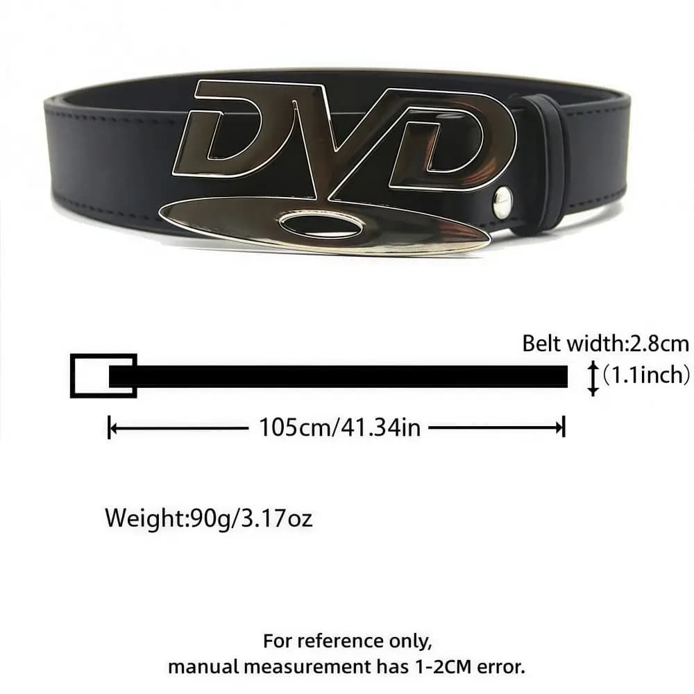 Ceinture unisexe à boucle au design nostalgique, polyvalente et tendance, pour femme, décontractée, 