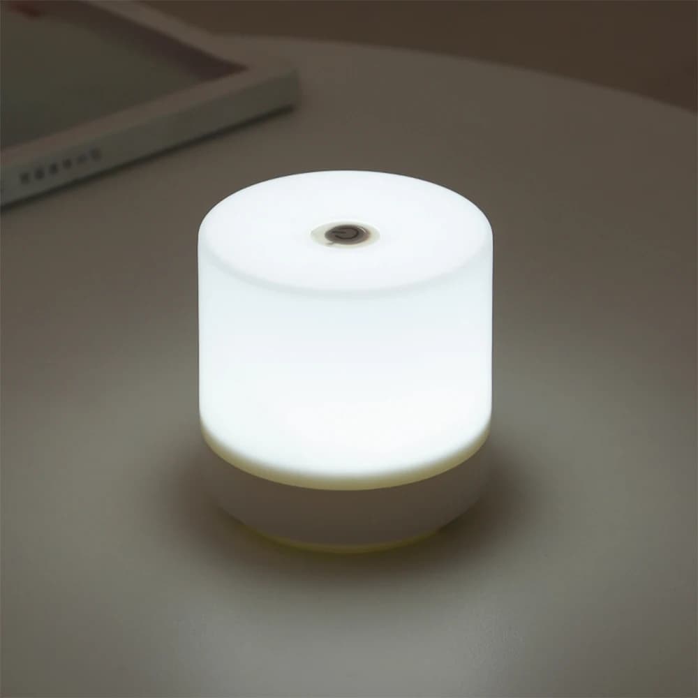 Lampe de chevet LED tactile Rechargeable, 3 couleurs, USB, gradation continue, veilleuse, Protection