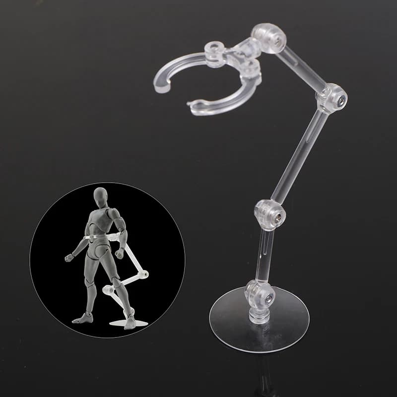 Support transparent pour figurine d'action, socle de piédestal pour SH Figuart, présentoir de modèle