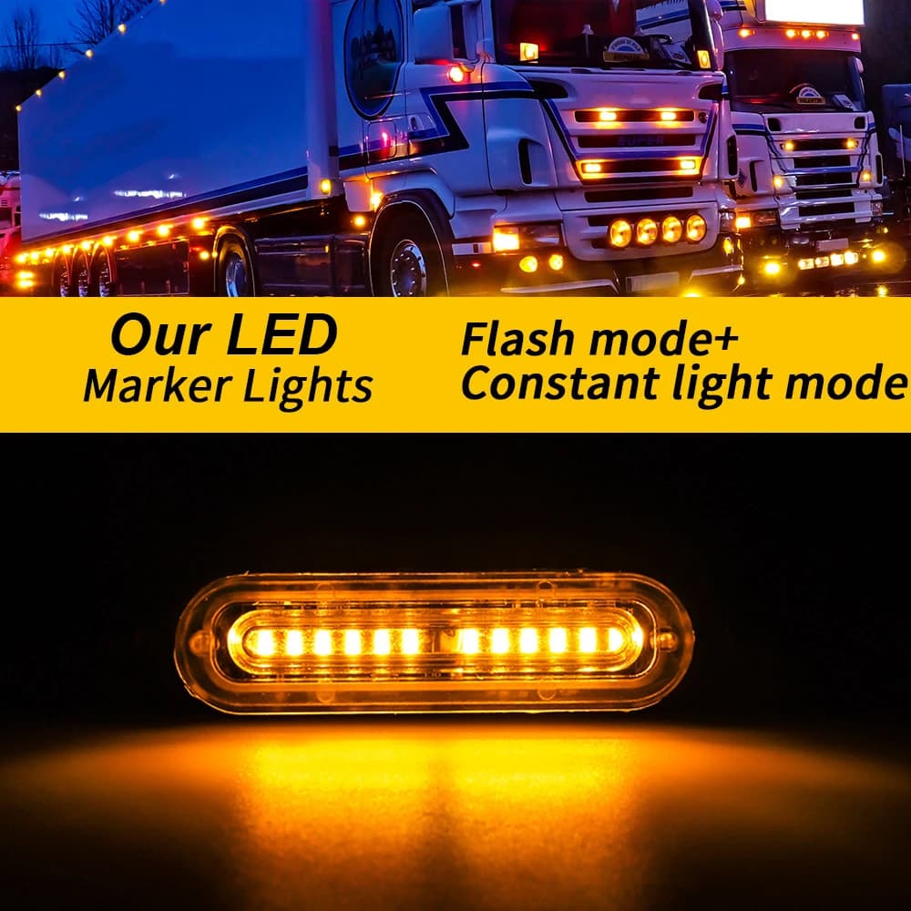 Lumière d'urgence clignotante pour voiture et camion, lumières clignotantes pour pompier, lumière d'