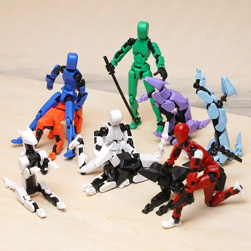 2/3/9 pièces-marionnettes porte-bonheur 13 poupée, modèles de Robot à combinaisons de style multiple