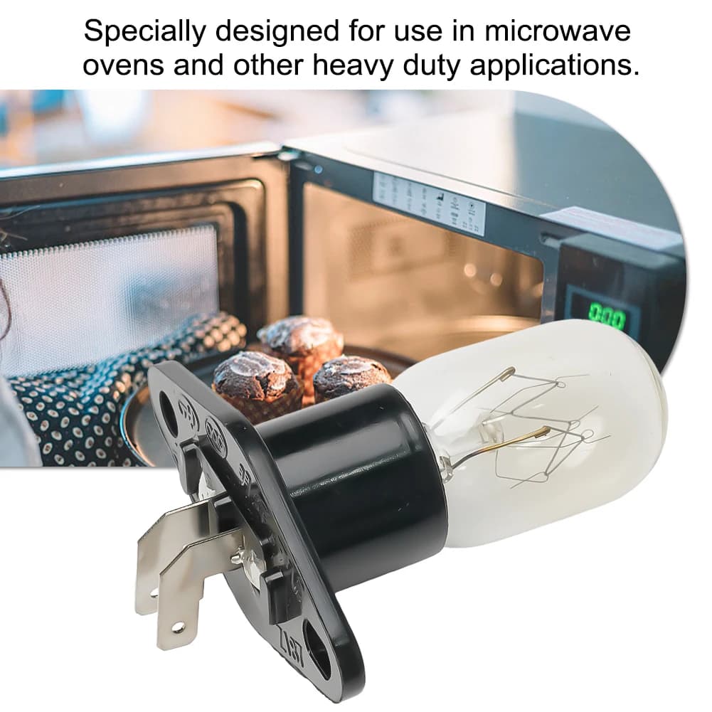 Ampoule pour four à micro-ondes 2A 250V 25W, éclairage de réfrigérateur, conception de Base avec sup