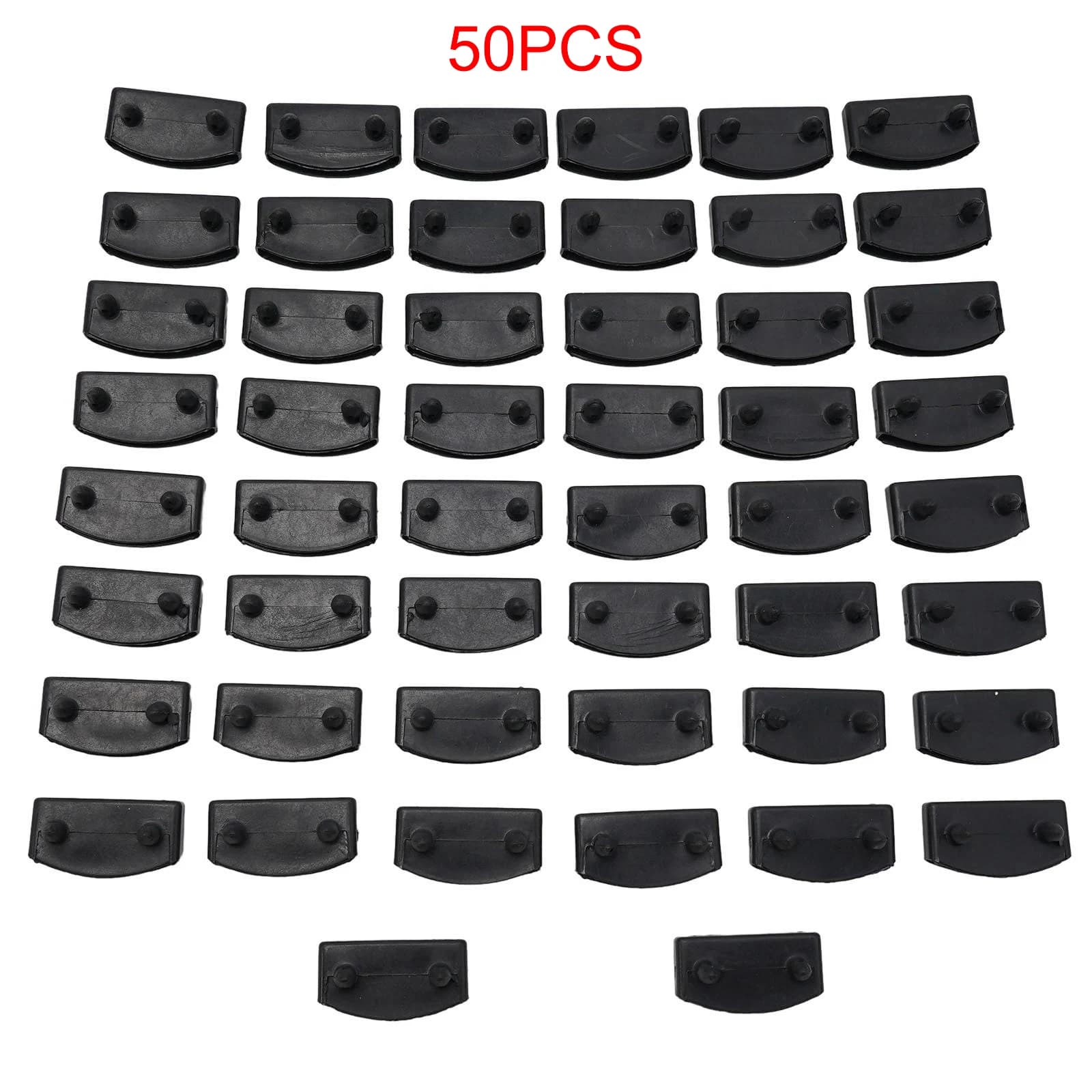 Lamelles de lit en bois de remplacement, supports moyens ou d'extrémité en plastique 55mm, 50 pièces