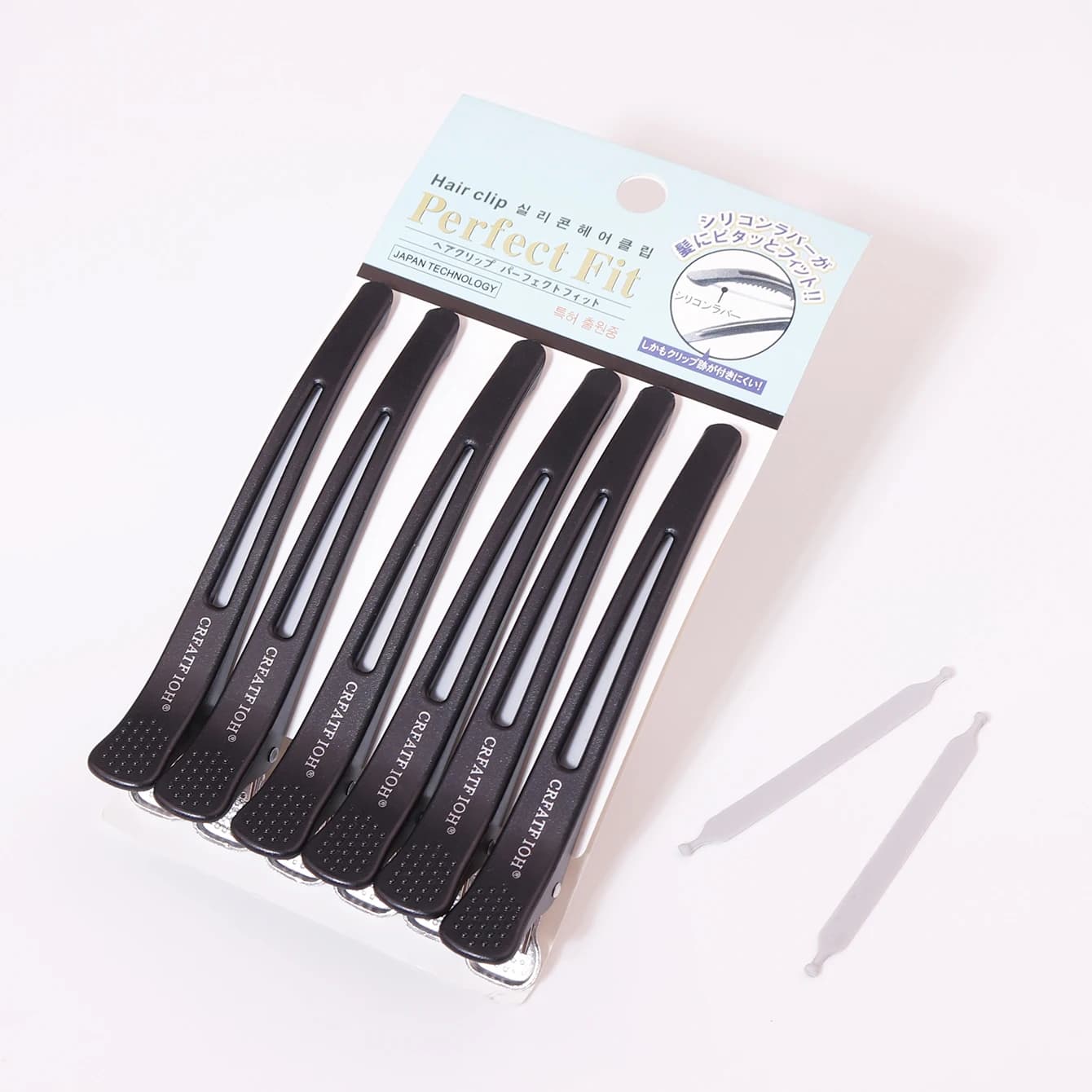 Épingle à cheveux longue à pince sans couture, 6 pièces, épingles à cheveux sans pli, épingle à chev