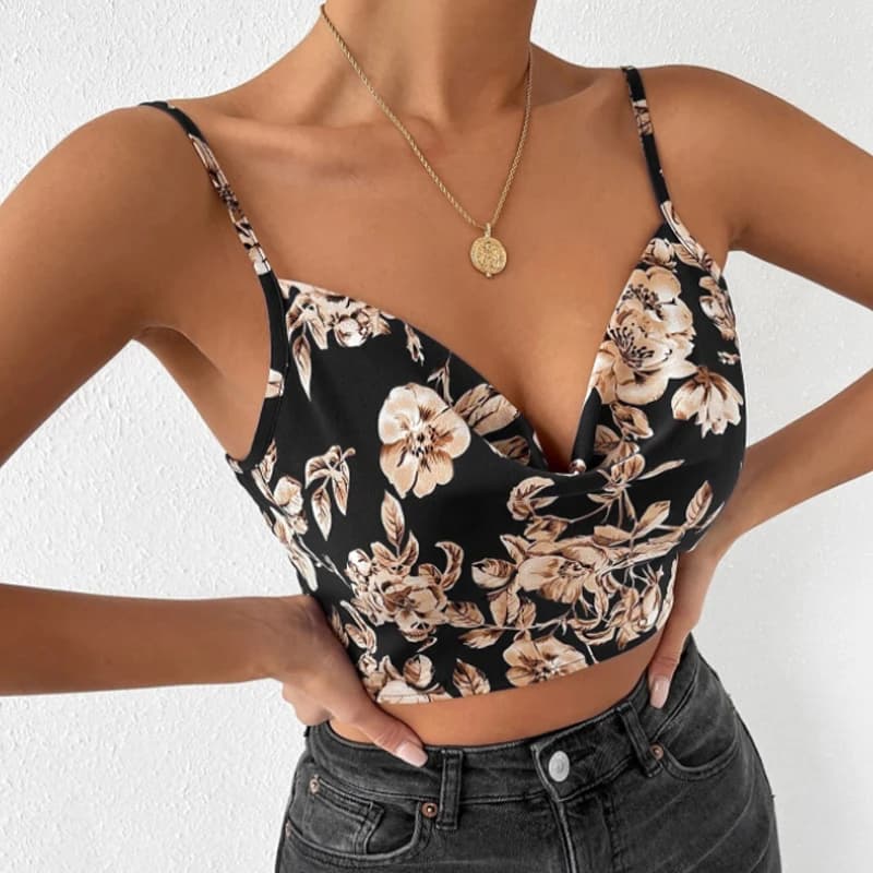 Camisole d'été Slim pour femmes, Sexy, sans manches, col en v, t-shirt gris, débardeur, couleur unie