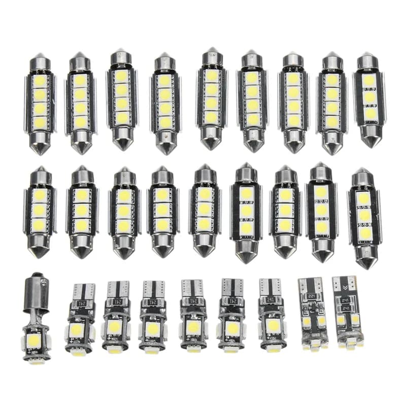 Kit d'éclairage LED blanc pour voiture, Mercedes-Benz Classe E W211, 2002-2008, 27 pièces