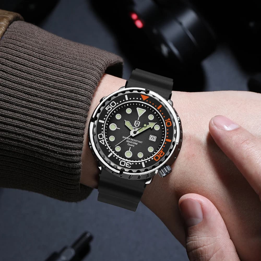 QINGXIYA – montre de sport à Quartz pour hommes, bracelet en Silicone, étanche, lumineuse, avec Date