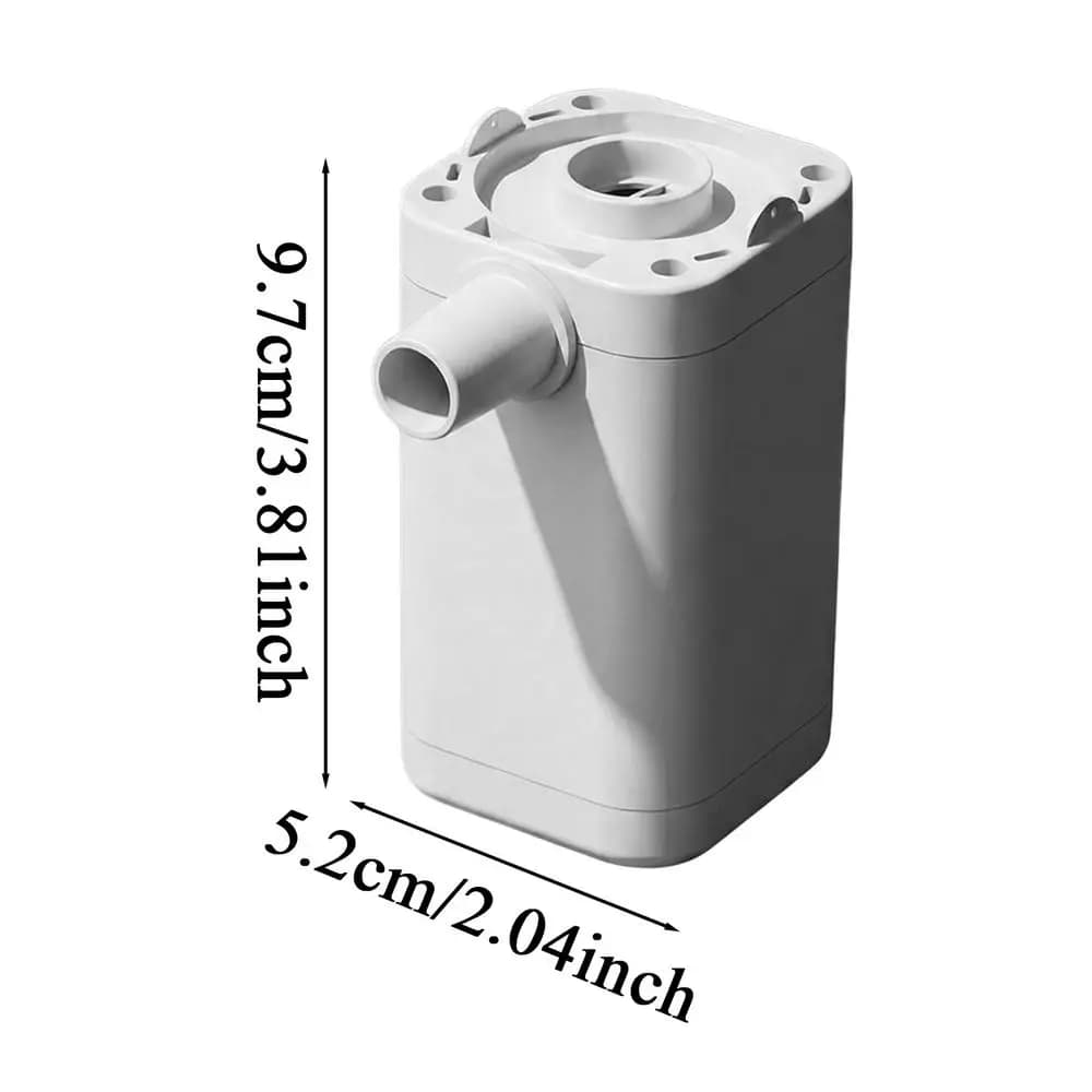Pompe à air rechargeable avec 3 embouts, petite pompe à air pour gonflables/dégonflables, dispositif