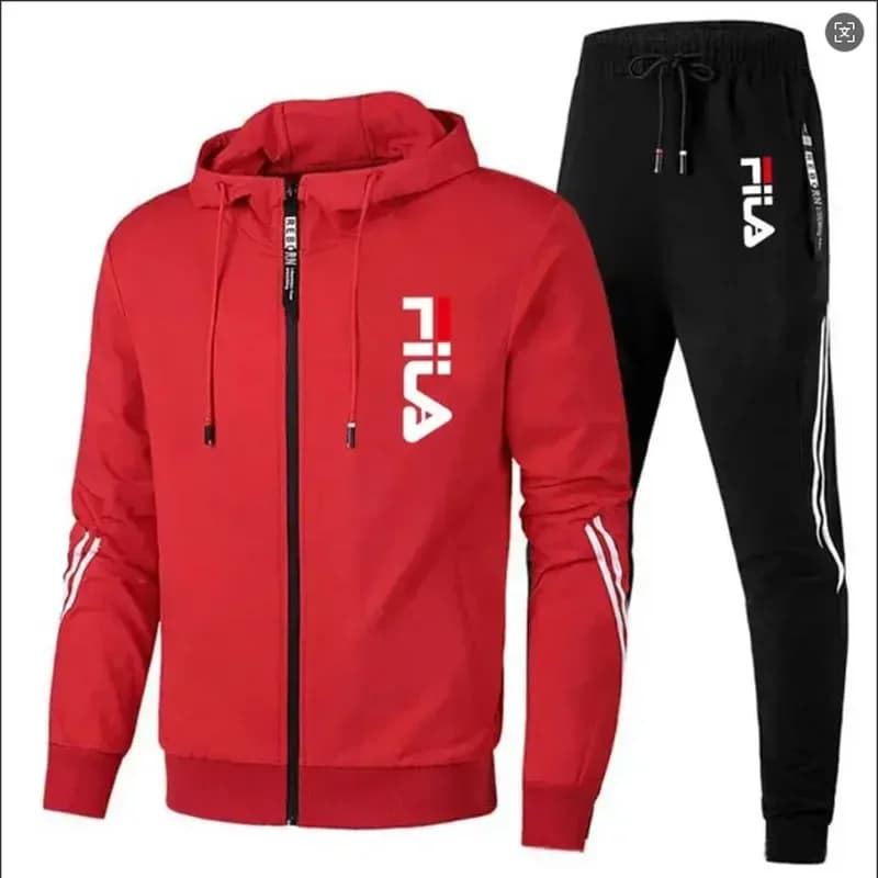 Ensemble 2 pièces pour homme, veste zippée et pantalon de survêtement, collection Printemps & Automn