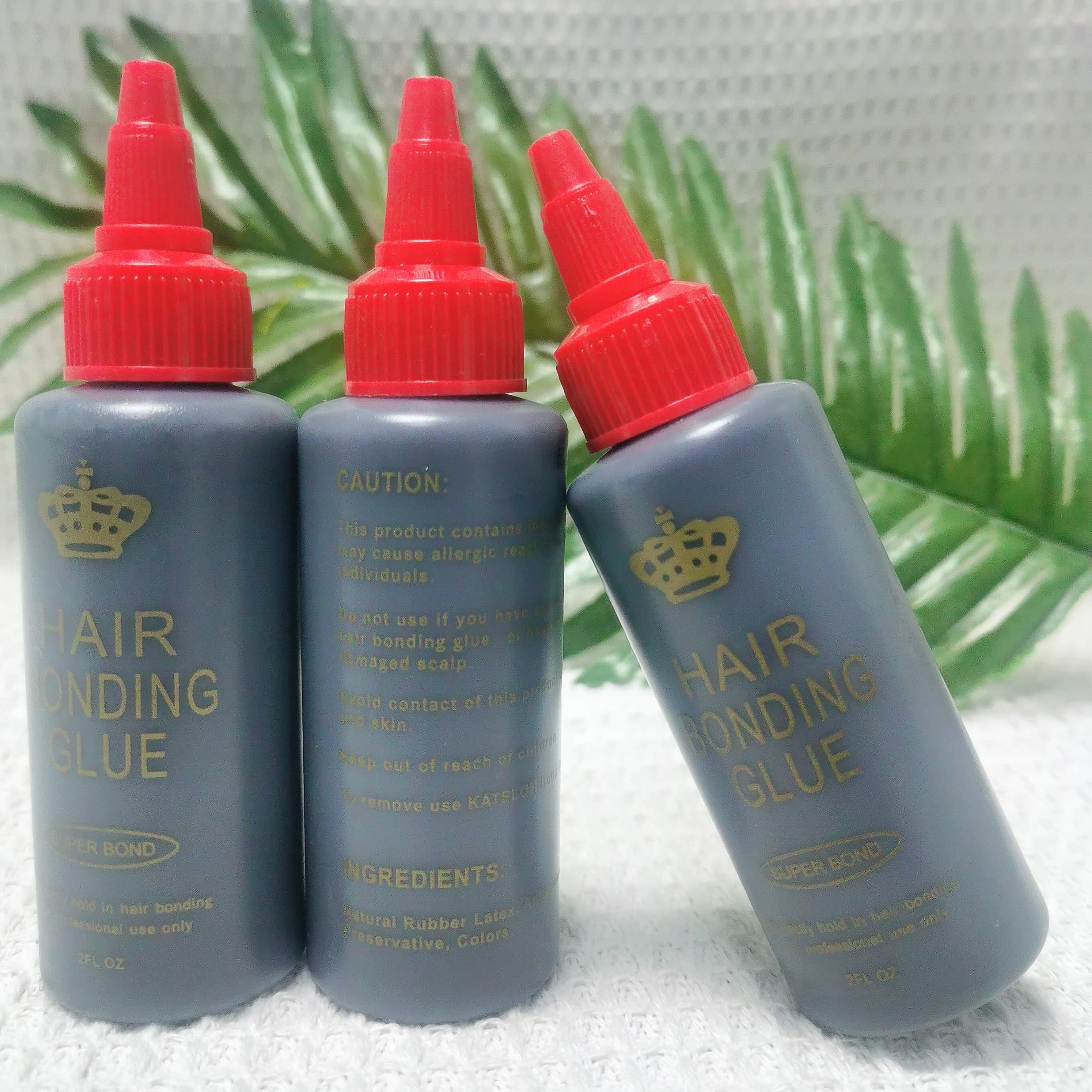 Colle pour tissage de cheveux noire 1 oz/2 oz/4 oz 30 ml/60 ml/118 ml, colle pour tissage de cheveux