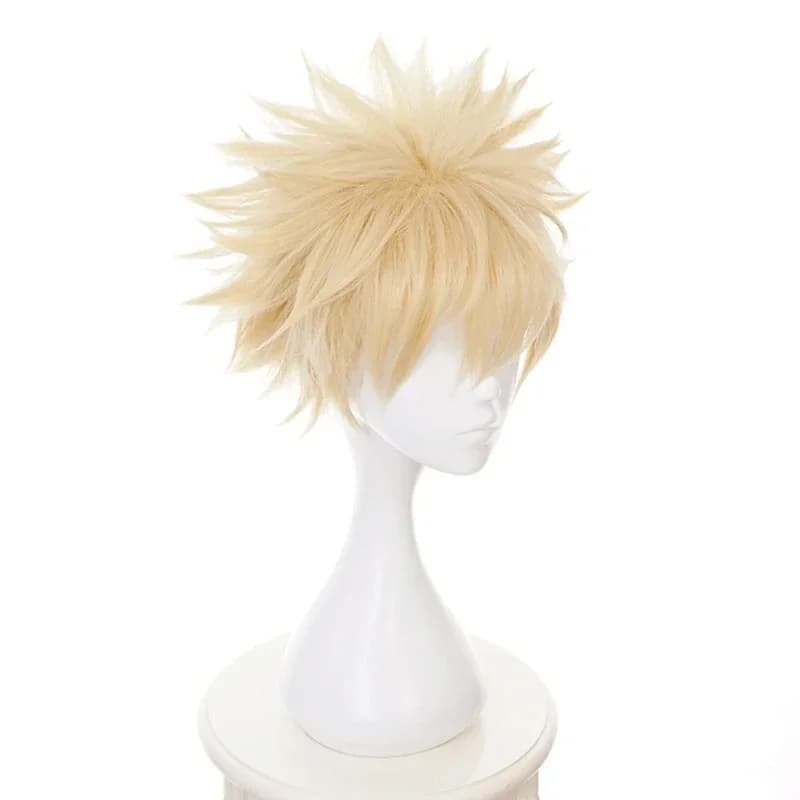Perruque courte synthétique résistante à la chaleur pour cosplay My Hero Academia Midoriya Izuku Bak