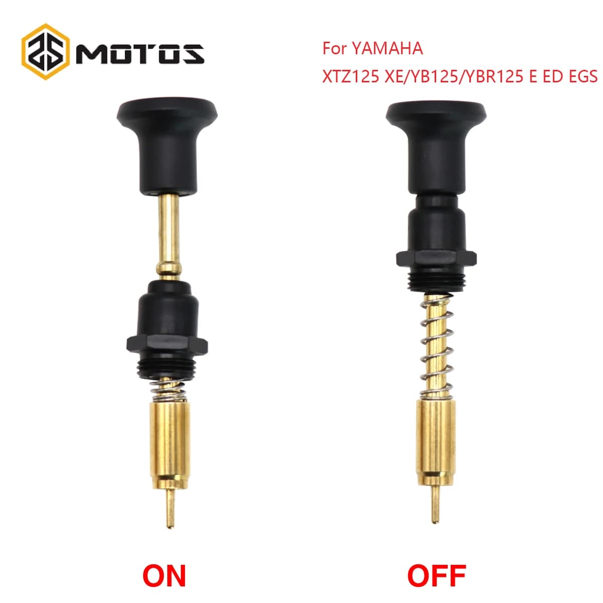 ZS MOTOS – carburateur de moto, starter manuel, interrupteur à piston pour YAMAHA XTZ125 XE YB125 YB