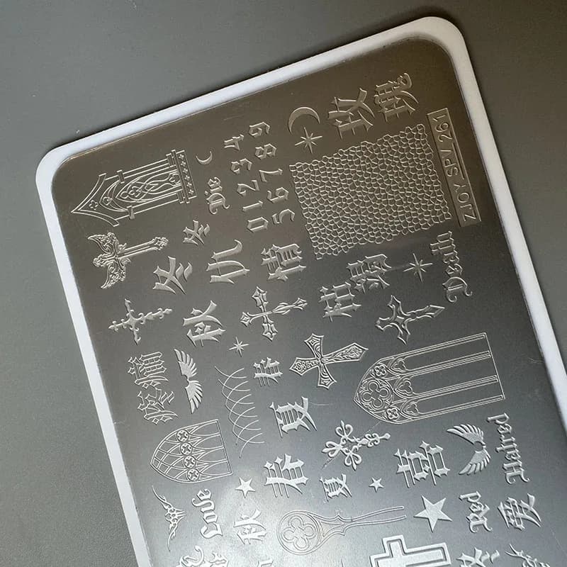 XMQ STAMPING NAIL PLATES CRUCIFIX TEMPLATES HALLOWEEN IMAGEPLATE