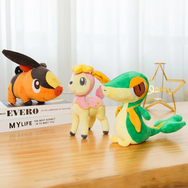 Jouets en peluche Pokemon, 41 styles, Victini Tepig Deerling Nivy Emolga, Machine à griffes Kawaii, 