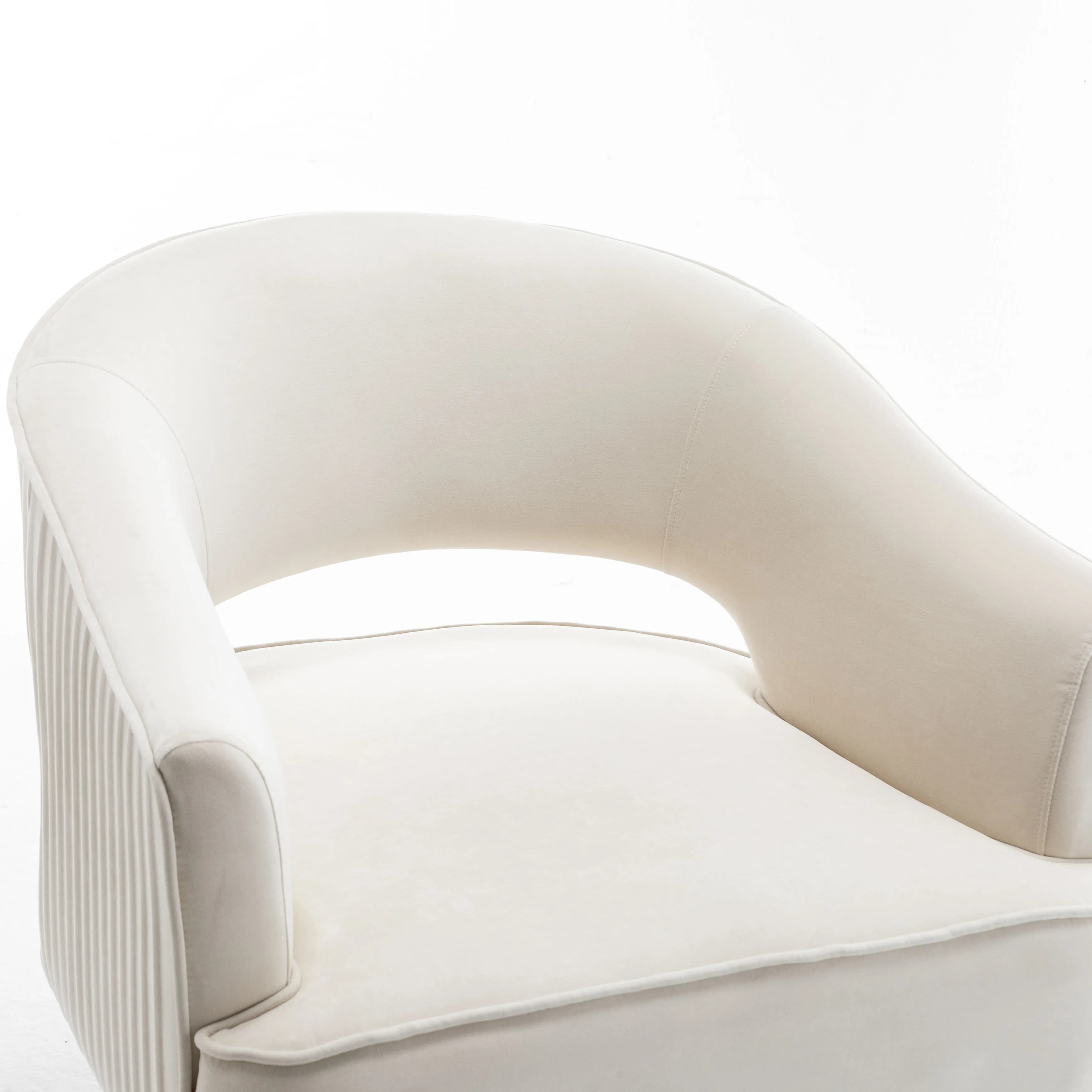 SEYNER-Ensemble de 2 fauteuils à bras en velours Mo.com.br