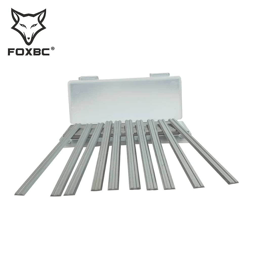 FOXBC 20 pièces 82mm lames de raboteuse électrique couteaux de raboteuse à bois réversibles pièces d