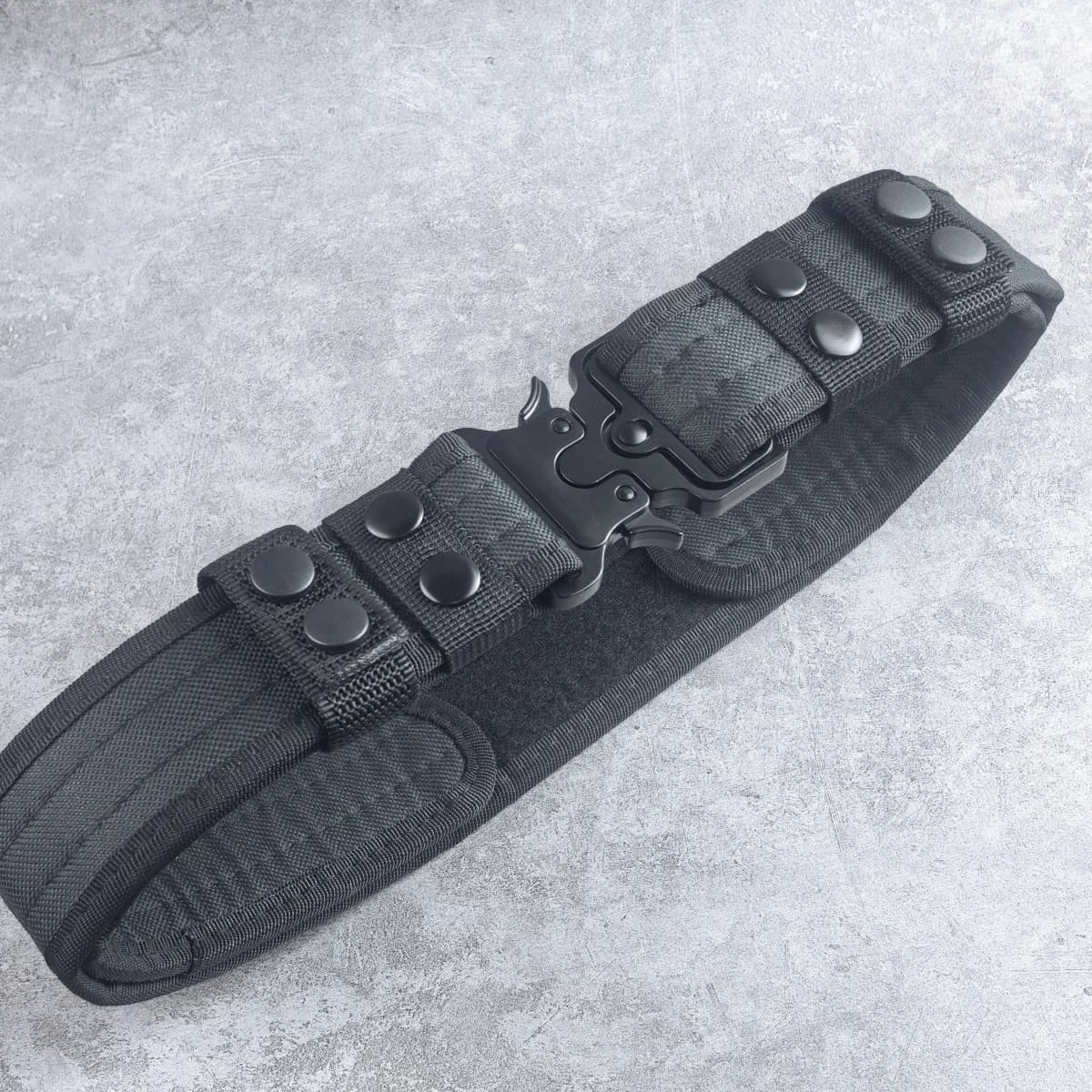 Ceinture tactique en métal Velcro, alpinisme en plein air, Camping, ceinture d'entraînement militair