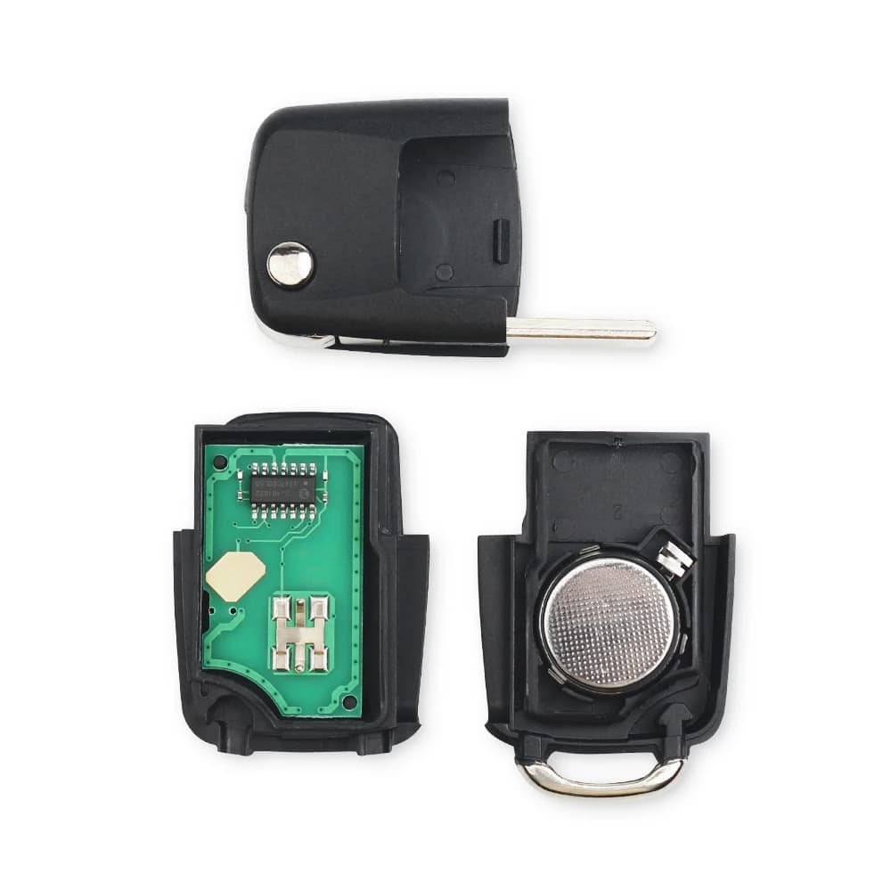 KEYYOU clé de voiture à distance 434Mhz puce ID48 pour Volkswagen pour VW coccinelle Bora Passat siè