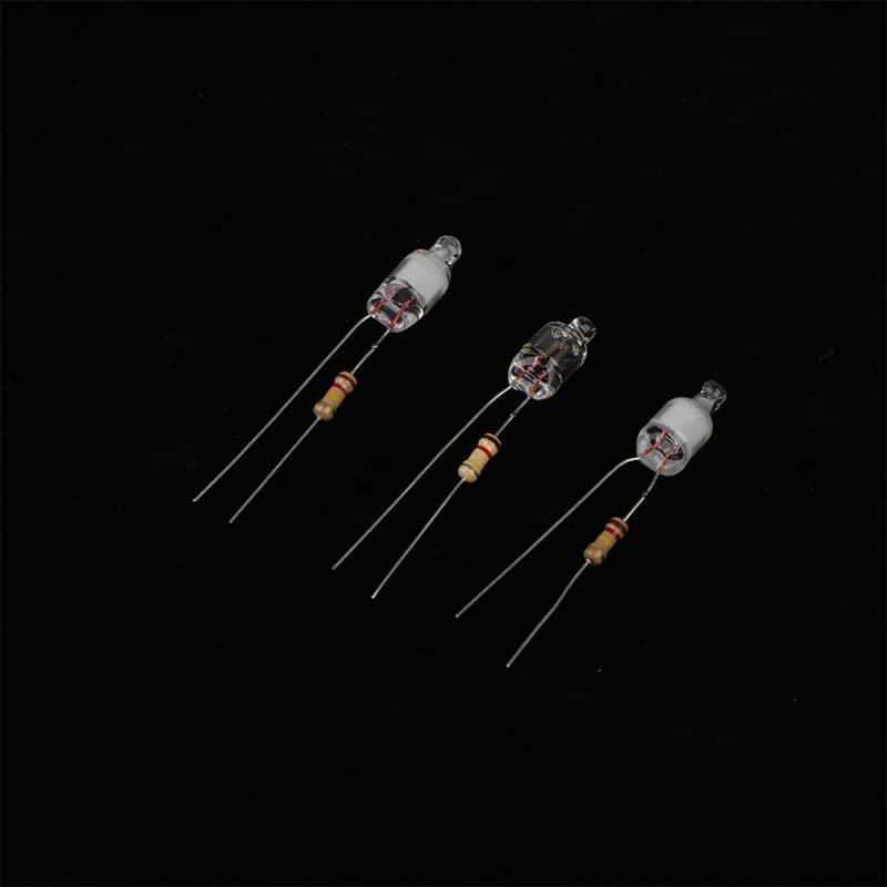 10 pièces indicateur néon vert rouge bleu signes 6mm lampe au néon lueur 2 fil de cuivre 6X13mm ampo