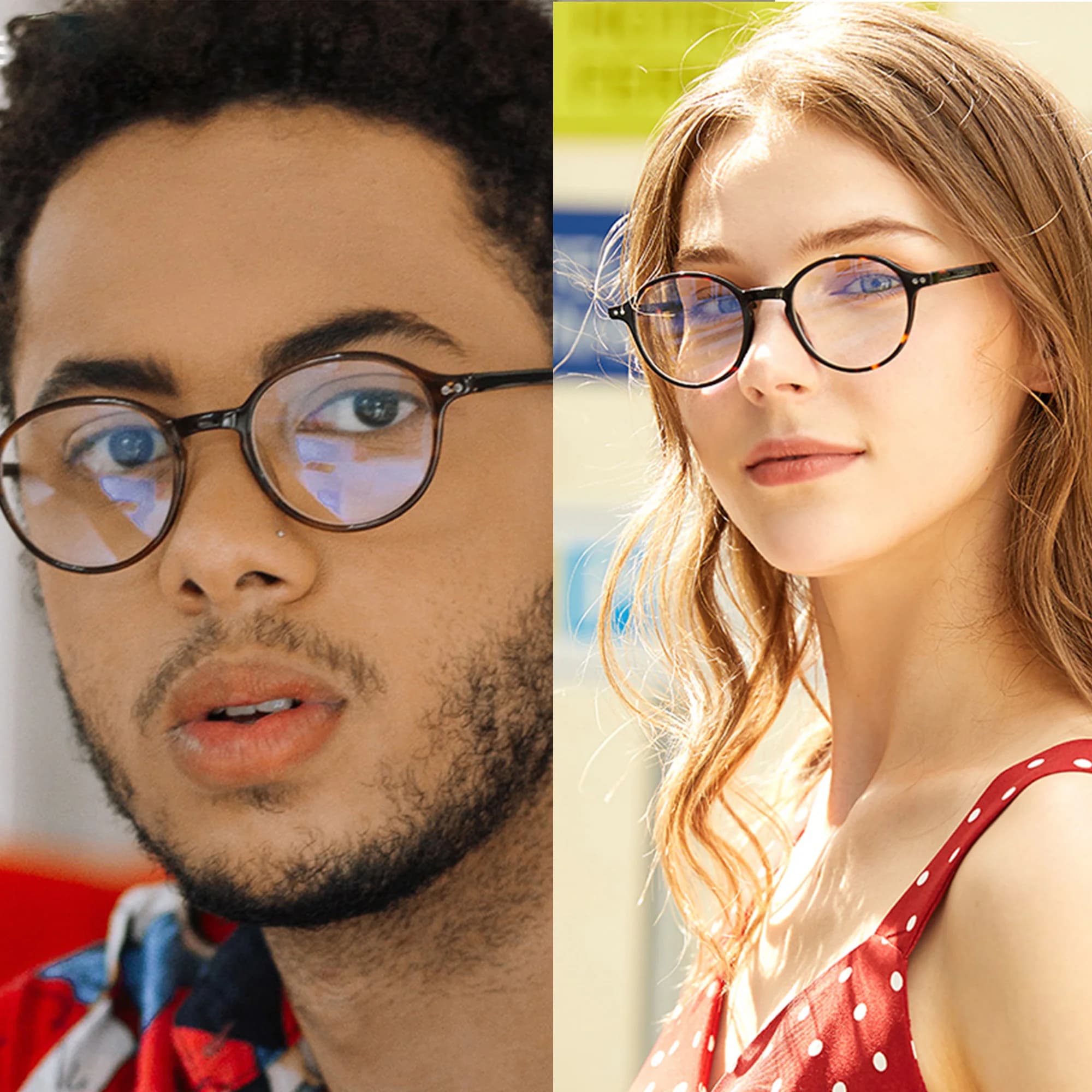 ZENOTTIC unisexe ultraléger acétate lunettes rondes Anti lumière bleue bloquant les lunettes d'ordin