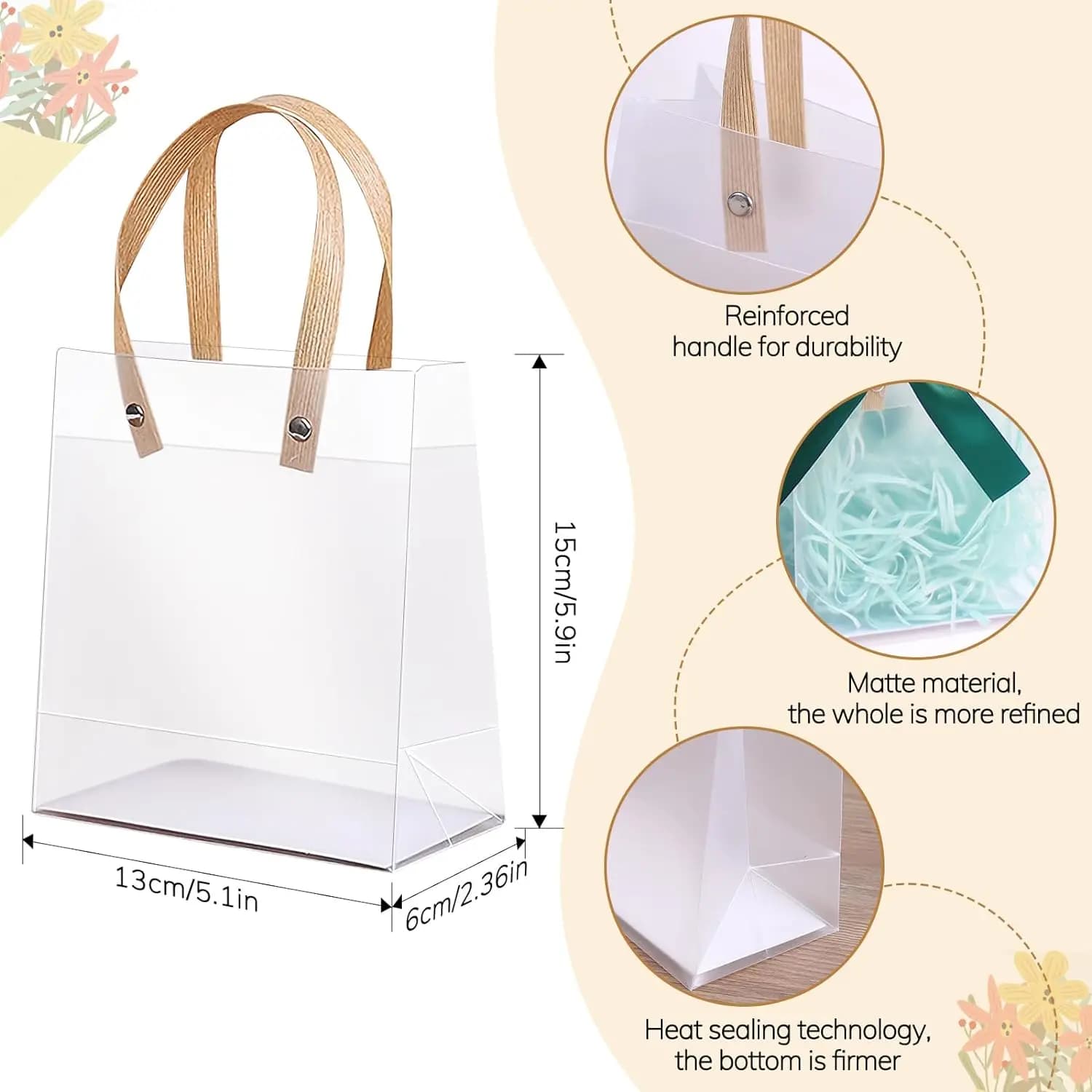 20 pièces sac cadeau de vacances écologique compagnon cadeau bonbons sac cadeau de vacances sac cade