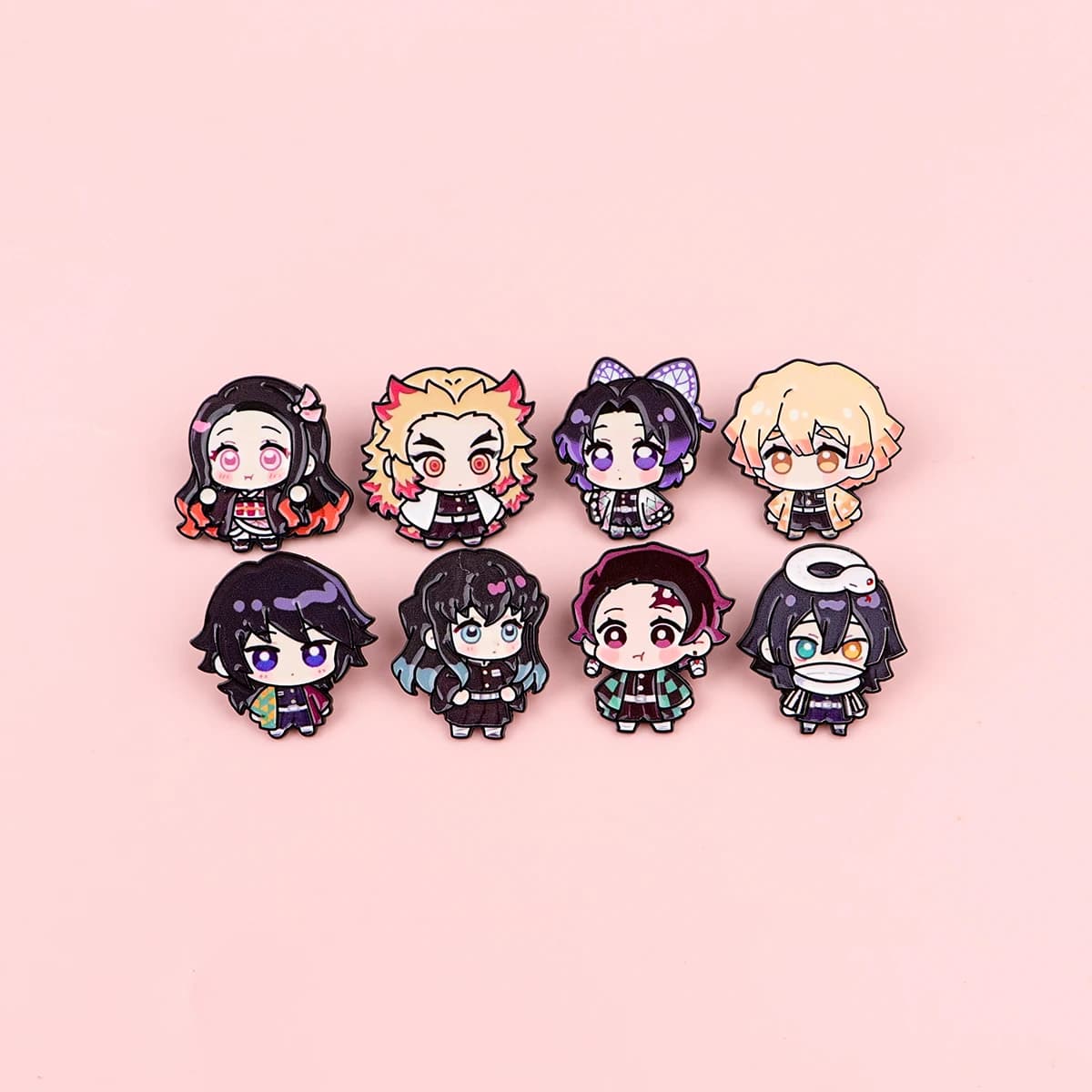 Broche de dessin animé en émail pour manteau, 8 pièces, broches pour femmes, Badges à revers à la mo