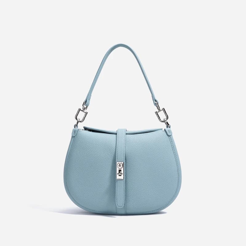 Petit sac à bandoulière de luxe pour femmes, Design de Niche, sac croissant en cuir véritable haut d