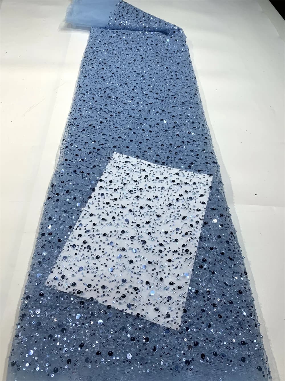 Tissu de dentelle française de luxe en maille avec perles 2026, dentelle africaine nigériane de haut