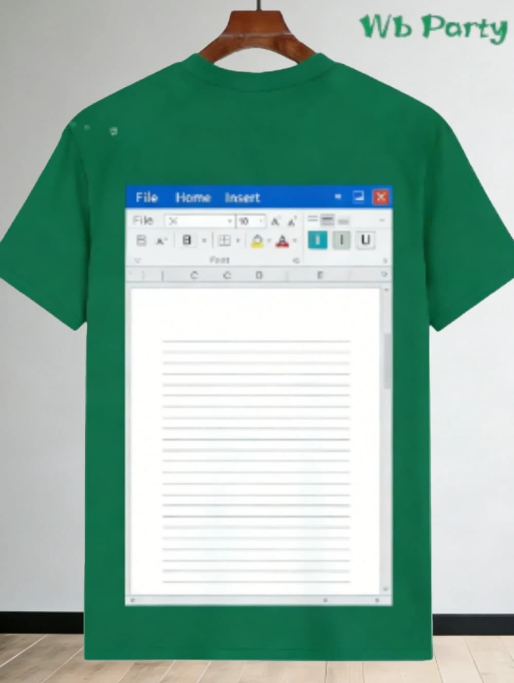 T-Shirt Excel décontracté pour hommes, impression 3D, logiciel de conception, hauts imprimés, Y2k Ho