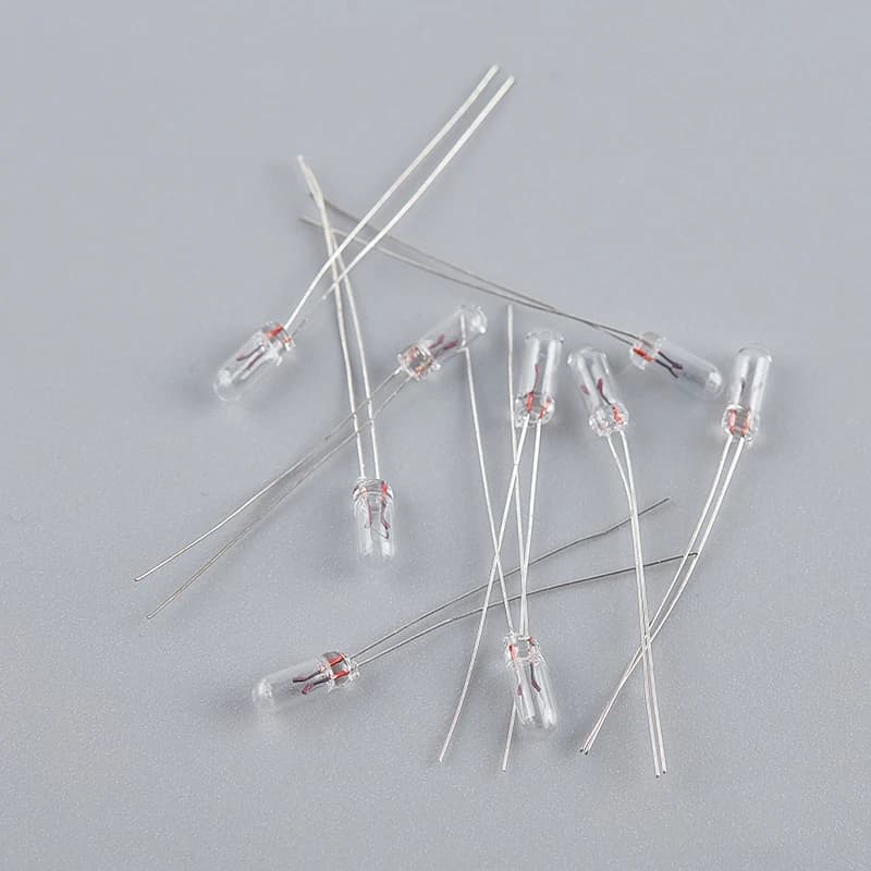 Ampoule l'inventaire à filament de riz Edison In347, 0,07A, 3mm, 4mm, 5mm, 1.5V,3V,6V, 9V,12V, 24V, 