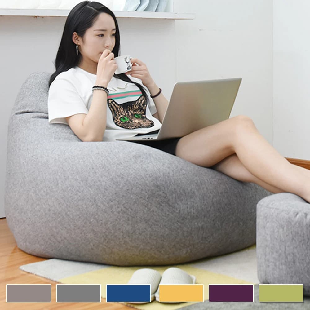 Grand pouf chaise housse de canapé confortable extérieur paresseux siège sac housse de canapé sans r