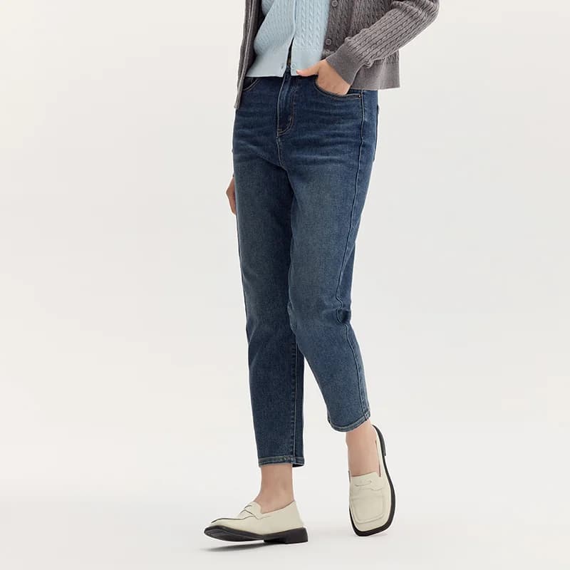 Semir jean femme pantalon minimaliste automne 2025 nouveau pantalon conique polyvalent