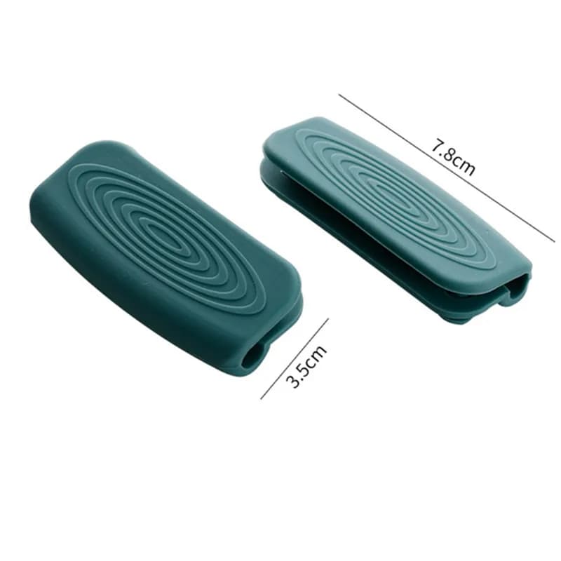 1 paire de poignées en Silicone, Anti-brûlure, antidérapant, couvercle de poignée de Pot en Silicone